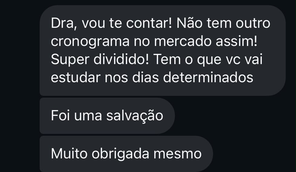 Depoimento de aluna
